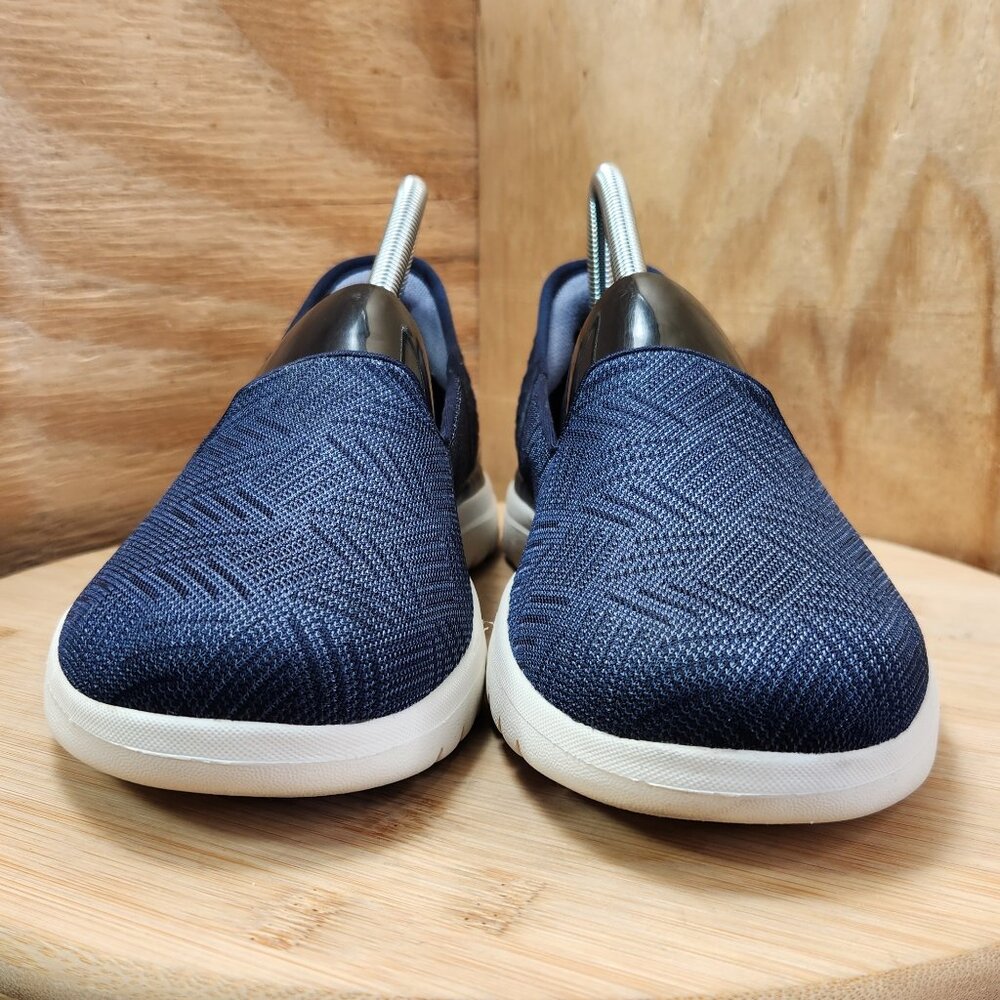 Skechers On The Go Slip Ins Flex Clover Womens Hands Free Blue Sneaker Flats - Picture 2 of 9